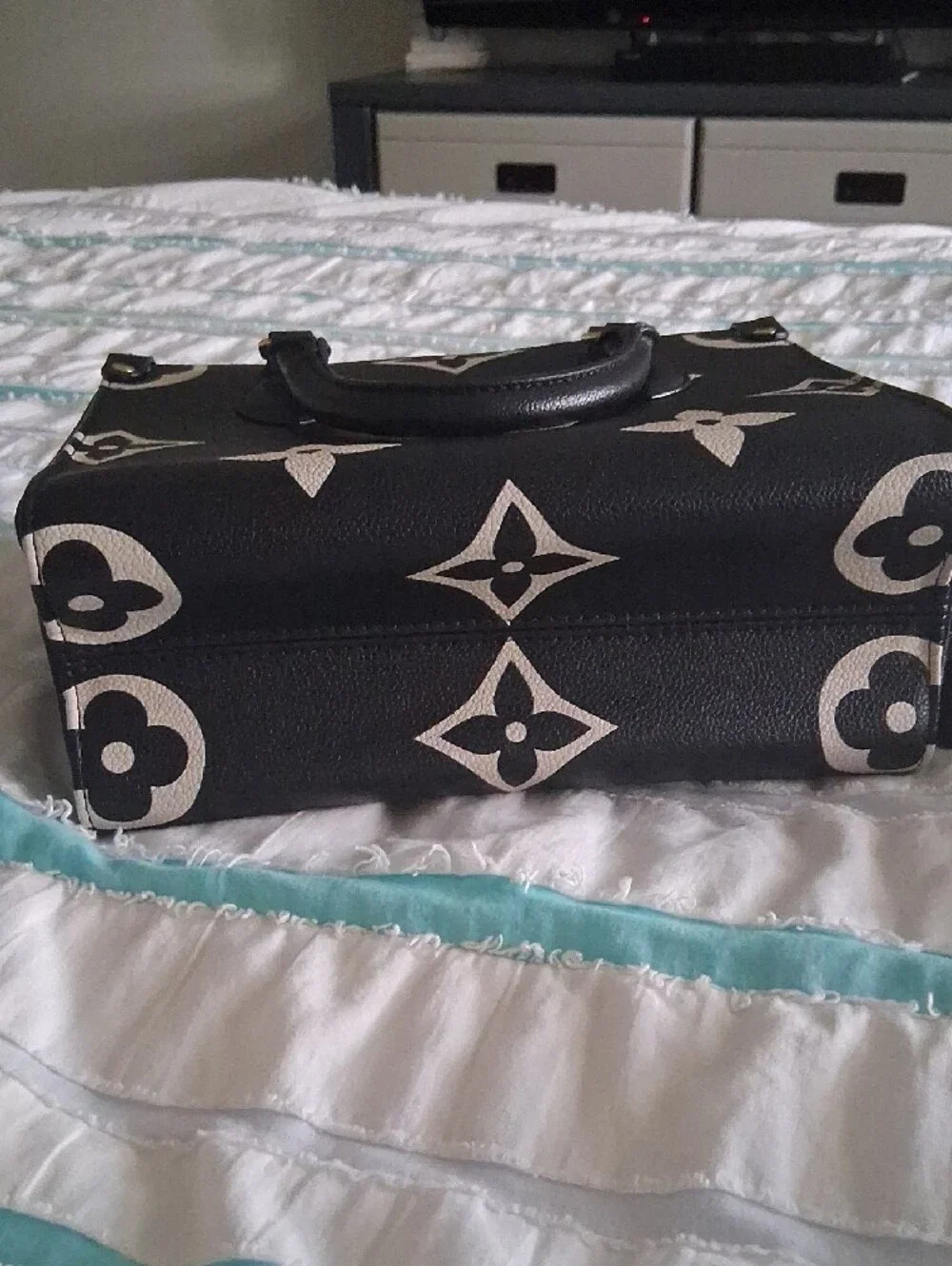 Source Unknown Black Monogram Crossbody